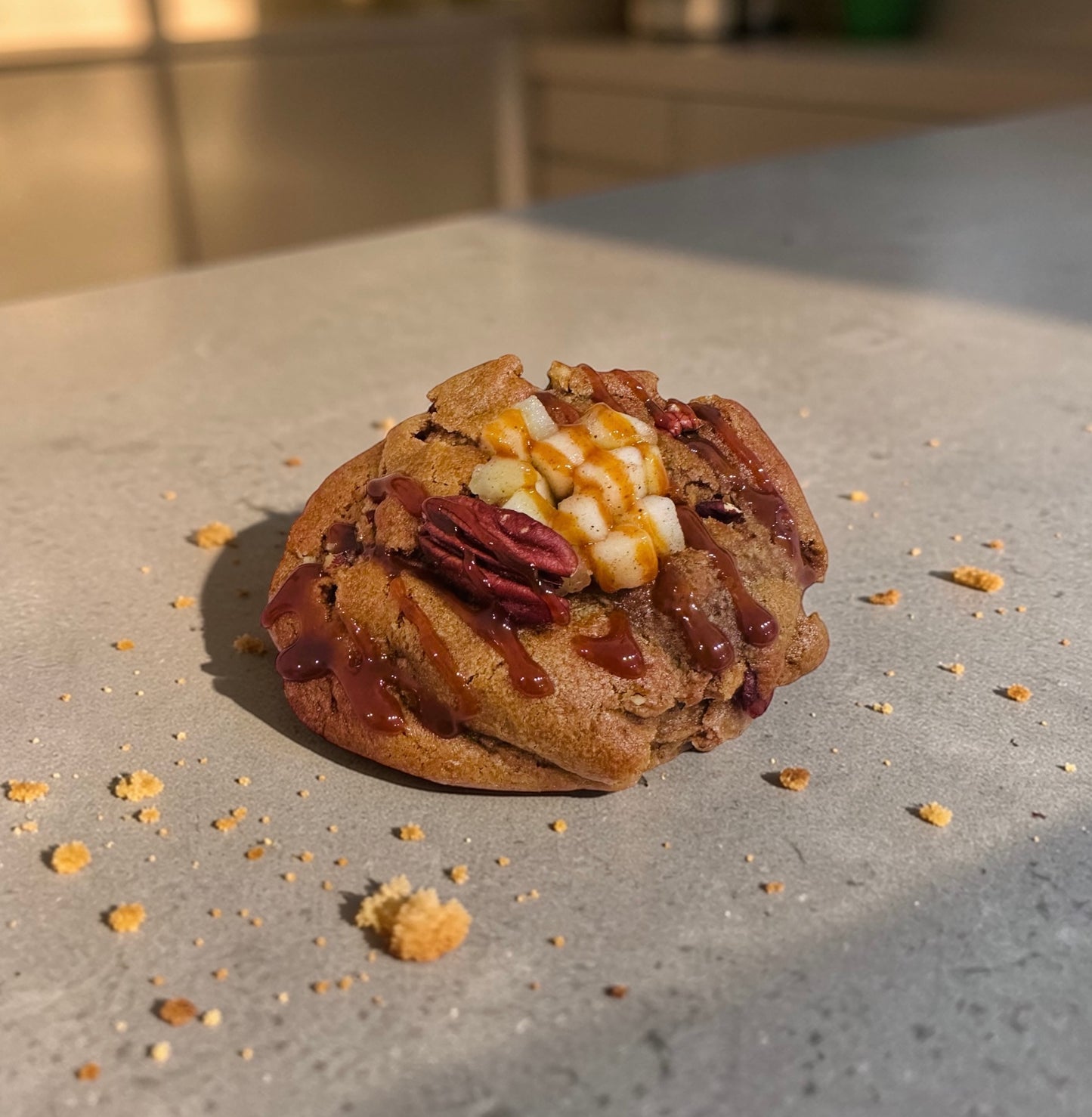 Pécan pomme cannelle et caramel beurre salé