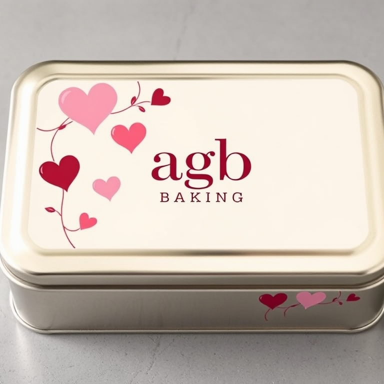 Boîte coffret cadeau Saint-Valentin - 6 cookies