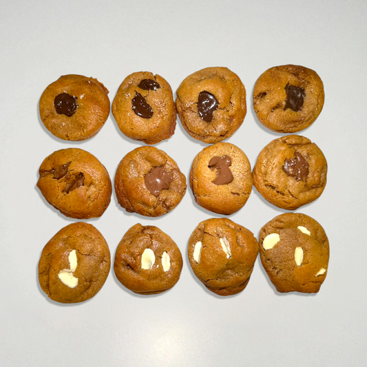 Boîte chocolat - 12 mini cookies